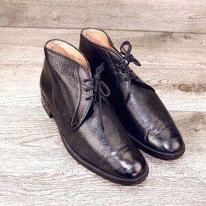 $995 Wilkes Bashford GRAVATI Women's 8.5 M Genuine Peccary Chukka *add $15 Trees